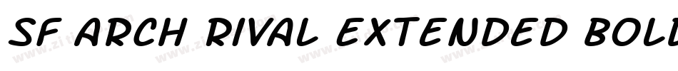 SF Arch Rival Extended Bold字体转换